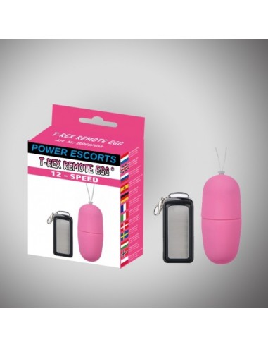 T rex remote egg pink remote control egg 12 speed - Wibratory Jajeczka - 1