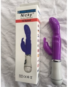 Nicky Purple 13 Speed G Spot Vibrating 22 Cm - Wibratory Króliczki - 1