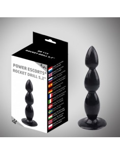 Rocket Drill 5,2 Inch Black Big Anal Plug 5,2 Inch / 13 Cm - Duże Korki Analne - 1