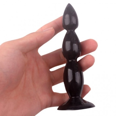 Korek analny Rocket Drill 13 cm z przyssawką – czarny - 1 2
