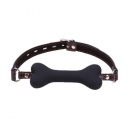 Knebel silikonowy Bone Gag Black - 1