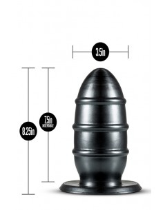 Jet Fuc Plug Black - Ogromne Korki Analne XXL - 1 2