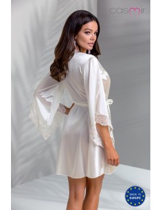 Bielizna-INOE PEIGNOIR ecru S/M - Casmir - Koszule nocne - 1 2