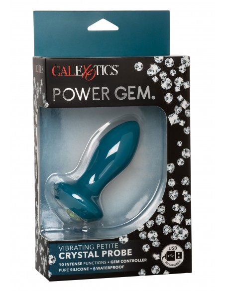 Vibrating Petite Crystal Probe - Kulki i korki analne wibrujące - 2