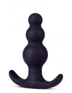 Anal Adventures Platinym Beaded Plug - Duże Korki Analne - 1 2