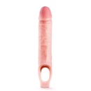 Nakładka Przedłużająca na Penis Performance 10" z Rowkowaniem Wewnętrznym i Paskiem na Mosznę, TPE, 19 cm - 1