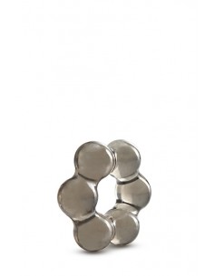 Pierścień na penisa Stay Hard Thick Bead Cock Ring Black - Pierścienie erekcyjne niewibrujące - 1 2