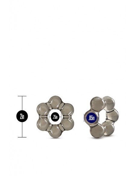 Pierścień na penisa Stay Hard Thick Bead Cock Ring Black - Pierścienie erekcyjne niewibrujące - 3