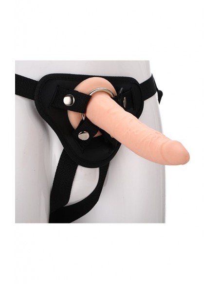 REALSTUFF STRAP ON REAL DILDO - Strap-ony, dilda na pasku bez wibracji - 1