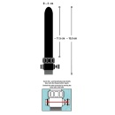 Prysznic analny Total Splash Intimate Douche z 5 otworami, zaworem odcinającym i gwintem standardowym, 15,5 cm - 8