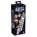 Rękaw na penisa Crystal Clear Penis Sleeve z pierścieniem na jądra, przezroczysty TPE, długość całkowita 27,8 cm - 1
