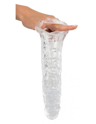 Crystal Skin Penis Sleeve - Przedłużki i nakładki na penisa - 5