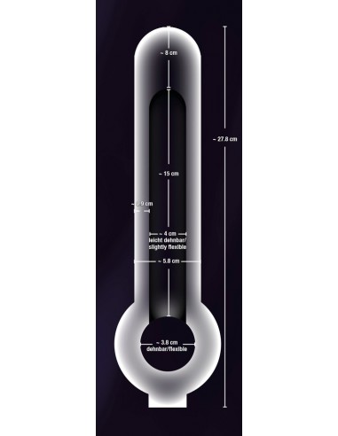 Crystal Skin Penis Sleeve - Przedłużki i nakładki na penisa - 7