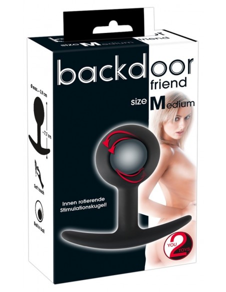 Backdoor Friend Ball Head Medi - Duże Korki Analne - 1