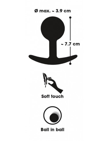 Backdoor Friend Ball Head Medi - Duże Korki Analne - 8