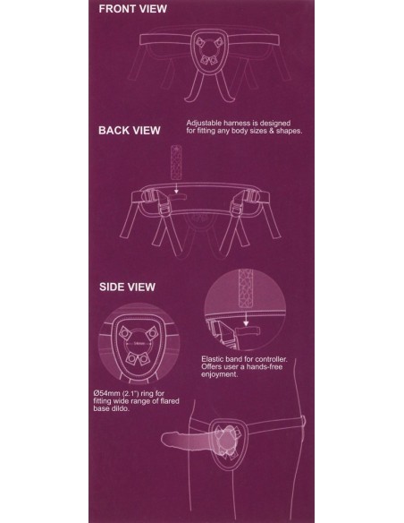 Sexxbian 6.5 Inch - Strap-ony, dilda na pasku z wibracją - 4