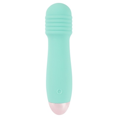 Wibrator Cuties Mini green – rowkowana końcówka, 7 trybów, 12,5 cm - 1 2