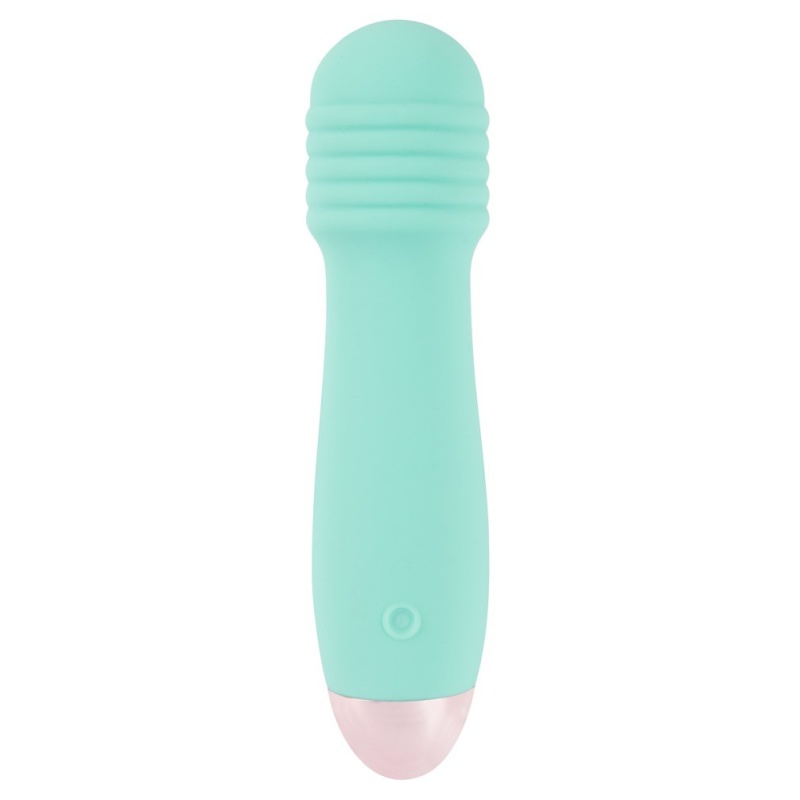 Wibrator Cuties Mini green – rowkowana końcówka, 7 trybów, 12,5 cm - 2