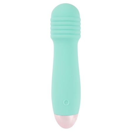 Wibrator Cuties Mini green – rowkowana końcówka, 7 trybów, 12,5 cm - 2