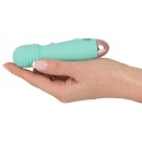 Wibrator Cuties Mini green – rowkowana końcówka, 7 trybów, 12,5 cm - 3