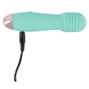 Wibrator Cuties Mini green – rowkowana końcówka, 7 trybów, 12,5 cm - 5