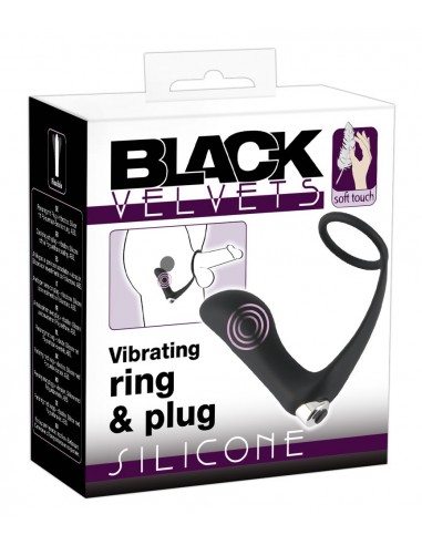 Bv Vibrating Ring & Plug - Kulki i korki analne wibrujące - 1