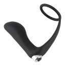 Wibrujący korek analny z pierścieniem erekcyjnym Vibrating Ring & Plug, silikon PU, 10,8 cm - 3