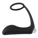 Wibrujący korek analny z pierścieniem erekcyjnym Vibrating Ring & Plug, silikon PU, 10,8 cm - 5