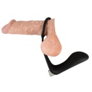 Wibrujący korek analny z pierścieniem erekcyjnym Vibrating Ring & Plug, silikon PU, 10,8 cm - 7