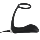 Wibrujący korek analny z pierścieniem erekcyjnym Vibrating Ring & Plug, silikon PU, 10,8 cm - 10