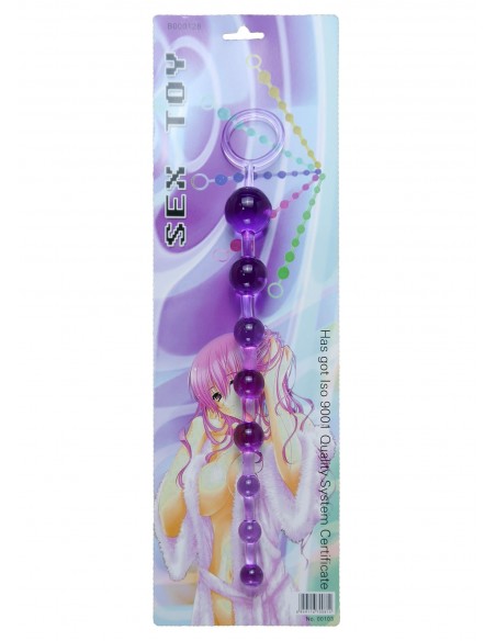 Kulki Analne Jelly Anal 10 Beads Purple - Kulki analne, koraliki analne - 3