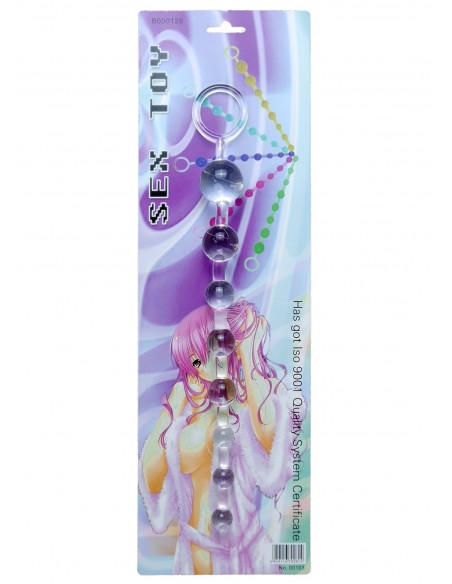Kulki Analne Jelly Anal 10 Beads Clear - Kulki analne, koraliki analne - 3