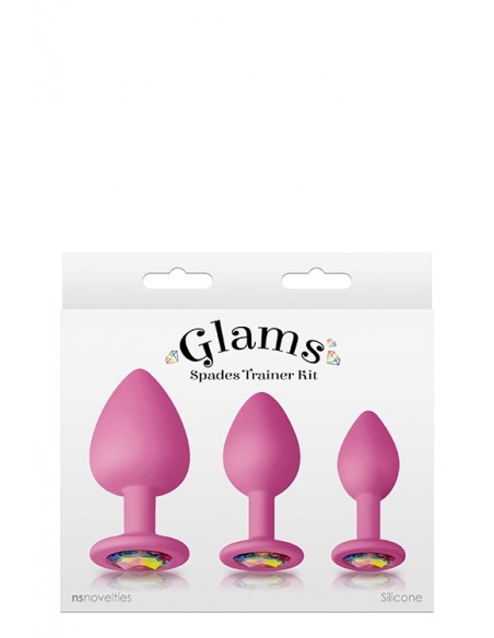 GLAMS SPADES TRAINER KIT PINK - Zestawy Korków Analnych - 2