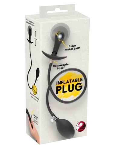 Pompowany Plug Inflatable Plug inner Metal Ba - Korki analne pompowane - 1