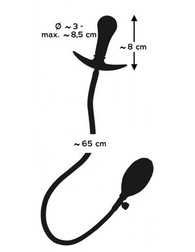 Pompowany Plug Inflatable Plug inner Metal Ba - Korki analne pompowane - 2