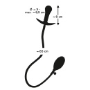 Pompowany Korek Analny z Wewnętrzną Metalową Kulką (Inner Metal Ball) i Korkiem Odcinającym, 8 cm, Ø 3–8,5 cm - 2