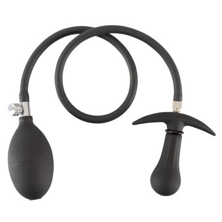 Pompowany Korek Analny z Wewnętrzną Metalową Kulką (Inner Metal Ball) i Korkiem Odcinającym, 8 cm, Ø 3–8,5 cm - 3