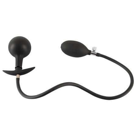 Pompowany Korek Analny z Wewnętrzną Metalową Kulką (Inner Metal Ball) i Korkiem Odcinającym, 8 cm, Ø 3–8,5 cm - 4