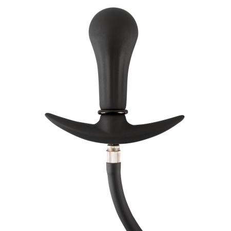 Pompowany Korek Analny z Wewnętrzną Metalową Kulką (Inner Metal Ball) i Korkiem Odcinającym, 8 cm, Ø 3–8,5 cm - 5