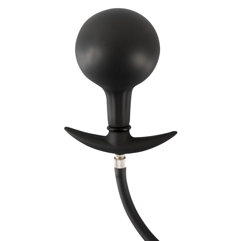 Pompowany Korek Analny z Wewnętrzną Metalową Kulką (Inner Metal Ball) i Korkiem Odcinającym, 8 cm, Ø 3–8,5 cm - 6
