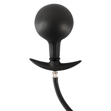 Pompowany Korek Analny z Wewnętrzną Metalową Kulką (Inner Metal Ball) i Korkiem Odcinającym, 8 cm, Ø 3–8,5 cm - 6