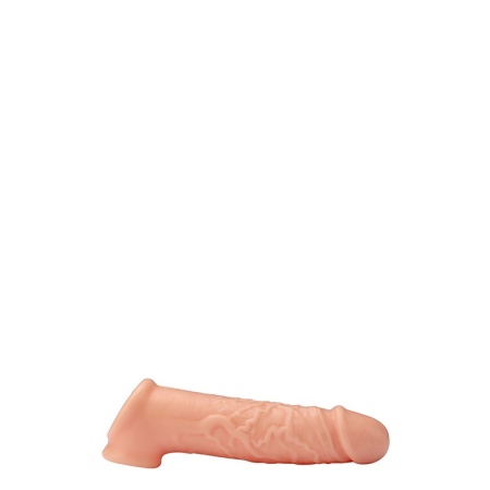 Przedłużacz penisa Extender 6.5 z paskiem na jądra, silikon, 17 cm - 2