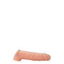 Przedłużacz penisa Extender 6.5 z paskiem na jądra, silikon, 17 cm - 2