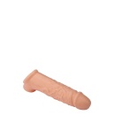 Przedłużacz penisa Extender 6.5 z paskiem na jądra, silikon, 17 cm - 4