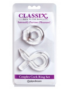 Pierścień na penisa C Couples Cock Ring Set Clear - Pierścienie erekcyjne niewibrujące - 1