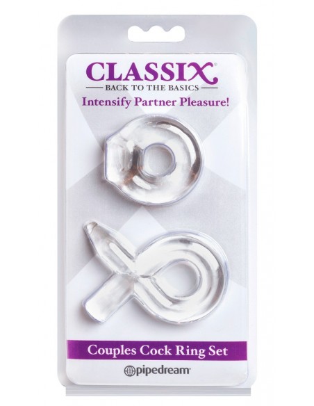 Pierścień na penisa C Couples Cock Ring Set Clear - Pierścienie erekcyjne niewibrujące - 1