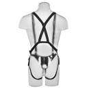 King Cock 10 Hollow Strap-On Suspender – wydrążony dildo 25 cm na regulowanej uprzęży szelkowej - 5