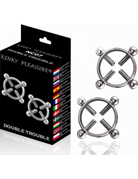Kinky Pleasure - Double trouble - Klamry i klipsy na sutki - 1