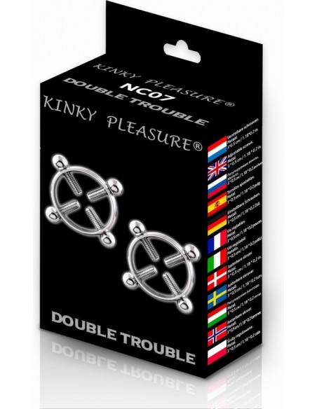 Kinky Pleasure - Double trouble - Klamry i klipsy na sutki - 3