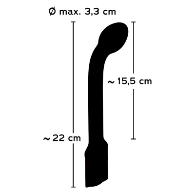 Wibrator G-Spot Sweet Smile – Zakrzywiony, Głowica Masująca 3,3 cm, Długość 22 cm, 10 Trybów - 1 2